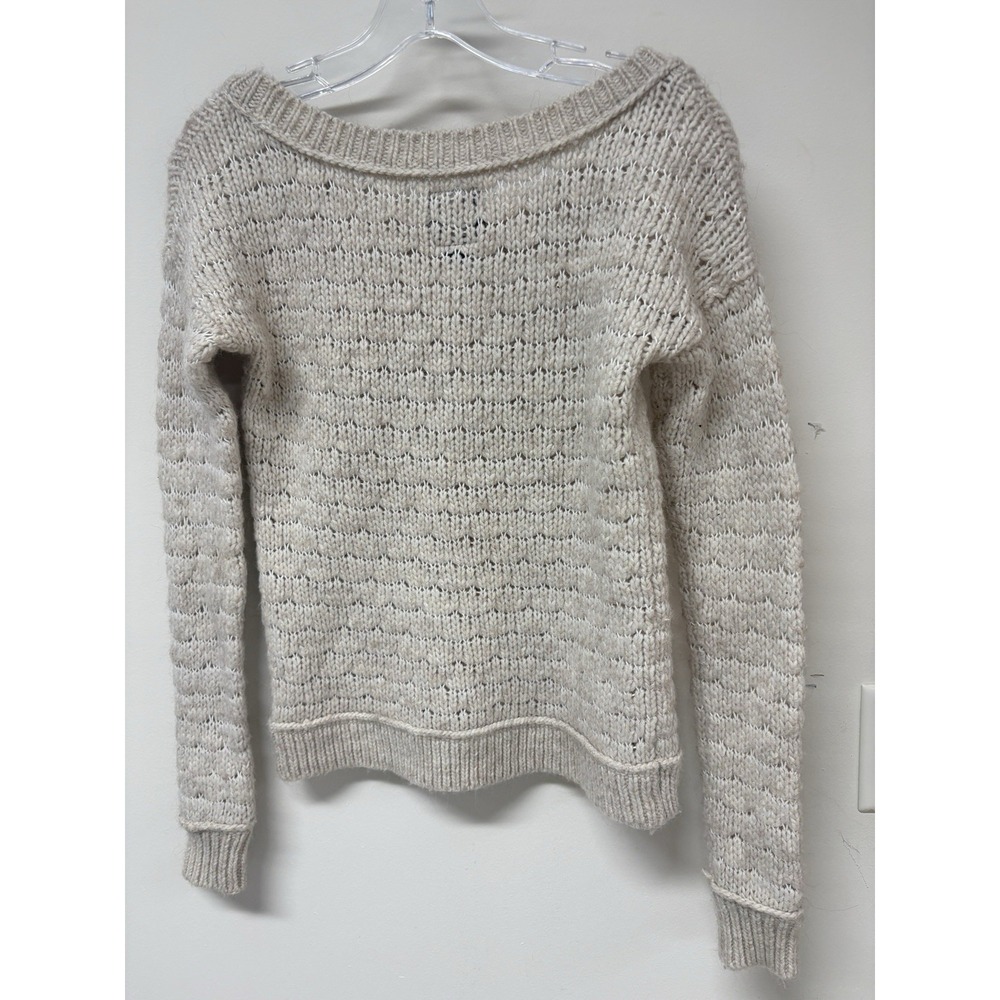 American Eagle Outfitters Sweater Women S/P Beige Long Sleeve Pullover Vintage - Picture 3 of 10